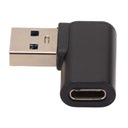 Адаптер USB 3.0 90 градусов на тип C 3A, 10 Гбит/с