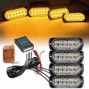 STROBOSKOPY ПОПЕРЕДЖУЮЧІ АВТОМОБІЛЬНА СВІТЛА STROBOSKOPOWE 4X 12 СВІТЛОДІОДНІ 12V  фото 9