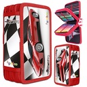 GIMBOO SCHOOL Пенал с оборудованием, 3 отделения, машина