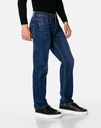 Spodnie Męskie Jeansy Texasy Dżinsy Prosta Nogawka Granatowe PL3590 W33 L30 Kolekcja New Classic Jeans Collection