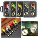 НАБОР СПИННИНГ ХВОСТ 5 шт. 20г РАЗНЫЕ ЦВЕТА СПИННИРУЮЩАЯ ПРИМАНКА + КОРОБКА