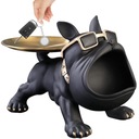 СКУЛЬПТУРА СОБАКИ С ПОДНОСОМ, ФИГУРКА-ХРАНИТЕЛЬ, БУЛЬДОГ, УКРАШЕНИЕ ВХОДА