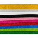 Самоклеящаяся декоративная пена с блестками, 10 шт., разные цвета.
