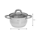 GARNKI KINGHoff SILVER 10 ELE KH-1096 Waga produktu z opakowaniem jednostkowym 7 kg