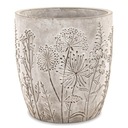 СЕРЫЙ ЦВЕТОЧНЫЙ ГОРШОК 14х13см ПОЛЕВЫЕ ЦВЕТЫ ДЕЛАНДЫ 15