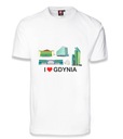 Biała koszulka T-Shirt GDYNIA krótki rękaw XL