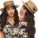 KAPELUSZ SŁOMKOWY SŁOMIANY EKO SŁOMKA z paskiem