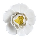 Ceramiczna rzeźba Ceramiczna ściana kwiatowa jest biała Wysokość produktu 0 cm