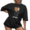 ФУТБОЛКА OVERSIZE СВОБОДНОЕ ПЛАТЬЕ BEAR TEDDY BASIC СВОБОДНОЕ ПЛАТЬЕ XXXL КАЧЕСТВО