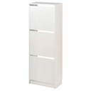 IKEA BISSA Szafka na buty 3 przegrody BIAŁA