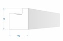 ELHARE Osvetľovacia lišta ozdobná LED rímsa LS12A Výška 60 mm