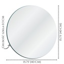 Зеркала круглые самоклеящиеся 3 шт. 40 см без рамки