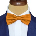 ГАЛСТУК-БАБОЧКА МУЖСКАЯ ГЛАДКАЯ 12х6 см ТЕМНО-ЗОЛОТО