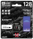 Карта памяти GOODRAM IRDM 128 ГБ U3 A2 + адаптер