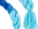Syntetické vlasy na vrkoče ombre modré farebné pramene prameň 120cm EAN (GTIN) 5907451344248