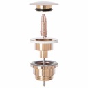 Сифон для умывальника Klik-Klak Universal Rose Gold