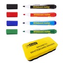 МАРКЕР ДЛЯ ДОСОК СУХОГО СТИРАНИЯ НАБОР ИЗ 4 ГУБОК