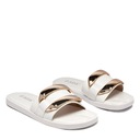 ТАПОЧКИ ЖЕНСКИЕ БЕЛЫЕ С ЗОЛОТЫМ ОТДЕЛЕНИЕМ KEDINO 36