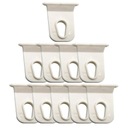 10 канальных вешалок с крючками для навесов на колесах