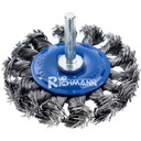 БОКОВАЯ ДИСКОВАЯ ЩЕТКА ДЛЯ СВЕРЛ ИЗ СТАЛЬНОЙ ВИТОЙ ПРОВОЛОКИ 75 мм C4320