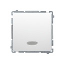 Лестничный переключатель без пикто-светодиода белый Simon Basic