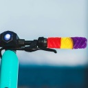 2 ВИПАРІВ SILIKONOWYCH НАКЛАДОК NA КЕРМА MOTOCYKLOWA, ANTYPOSLIZGOWE, ODDYCHAJACE ЧОХОЛ  фото 13