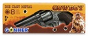 Металлический 8-зарядный пистолет-револьвер - COWBOY - GONHER 80/0