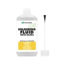 Специальная жидкость для пайки кислотный флюс для оцинковки желобов 100мл с кистью