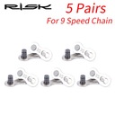 RISK 6/7/8/9/10/11 Скоростная велосипедная цепь Набор замков разъема Quick Link MTB Road