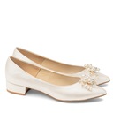 BRILU СВАДЕБНЫЕ БАЛЕТКИ PEARL С ДЕКОРАЦИЕЙ Слоновой кости 39