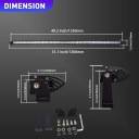 WILLPOWER РЕМІНЬ LED (СВІТЛОДІОД) 4X4 48'' 123 CM 240 W ОДИНАРНИЙ РЯД ВОЛОГОСТІЙКЕ  фото 7