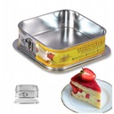TORTOWNICA BLACHA DO PIECZENIA CIAST CHLEBA 24x24x8CM ROZPINANA POLSKA