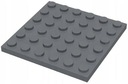 LEGO ТАРЕЛКА 6X6 ТЕМНО-СЕРАЯ 3958