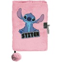 PAMIĘTNIK PLUSZOWY Z KŁÓDKĄ NA KLUCZYK NOTES WŁOCHACZ STITCH 3D