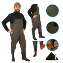 WODERY WĘDKARSKIE SPODNIOBUTY GUMOWE SZELKI WODOODPORNE BUTY RYBY ROZM. 46