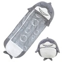 ДЕТСКИЙ СПАЛЬНЫЙ МЕШОК СКЛАДНАЯ ПОДУШКА 2 В 1 КРОВАТЬ ДЛЯ ДОШКОЛЬНИКА SHARK SHARK