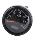52 MM TACHOMETR 3000 OBR./MIN DC 9 VERS 32V 7 COULEUR ÉCLAIRAGES AVEC GODZINAphoto 7