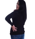 Модная черная женская блузка-свитер для гольфа UB504