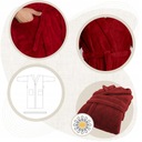 Wellsoft бордовый халат унисекс L/XL с капюшоном