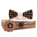 НАБОР ДЕРЕВЯННОЙ БАБОЧКИ КАРМАННЫЙ Квадратный НАБОР БРОШИ CLAINS МОДНЫЙ ПОДАРОК ​​ДЛЯ НЕГО