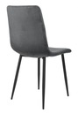 Čalúnená stolička Dexter Velvet grafitová Hĺbka nábytku 54 cm