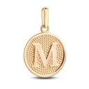 УНИКАЛЬНЫЙ ЗОЛОТОЙ КУЛОН-МЕДАЛЬ БУКВА M 333