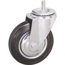 ПОВОРОТНОЕ КОЛЕСО РУЛЕВОЕ КОЛЕСО РЕЗИНОВЫЕ КОЛЕСА 100 ММ 70 КГ ХВОСТОВИК M12