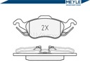 MEYLE PADS BRAKE FORD FRONT FOCUS 1,4-2,0 10/98- photo 3 - milautoparts-fr.ukrlive.com