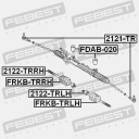 MANCHON COLONNE DE DIRECTION DIRECTION FEBEST FDAB-020photo 8