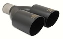 Насадка на глушитель ULTER SPORT, двойная черная, 90 мм