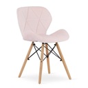 Стёганое розовое велюровое кресло в скандинавском стиле лофт со стеганой обивкой