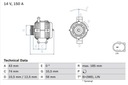 ELECTRIC GENERATOR 0 986 082 580 ELECTRIC GENERATOR BOSCH 0 986 082 580 photo 2 - milautoparts-fr.ukrlive.com