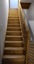 Чердачная лестница прямая деревянная DEGRIS, ширина 90 гр, 3,5 см.