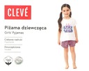 Piżama DZIEWCZĘCA krótka CLEVE bawełna 110-116 EAN (GTIN) 5904302588882